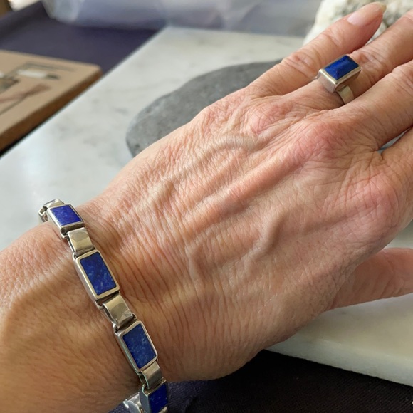 Christin Wolf Lapis Link Vintage Bracelet - Picture 15 of 15